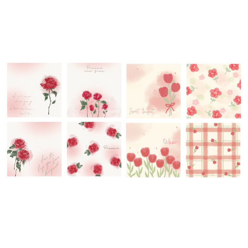 Wholesale Paper Rose Series Post-it Notes